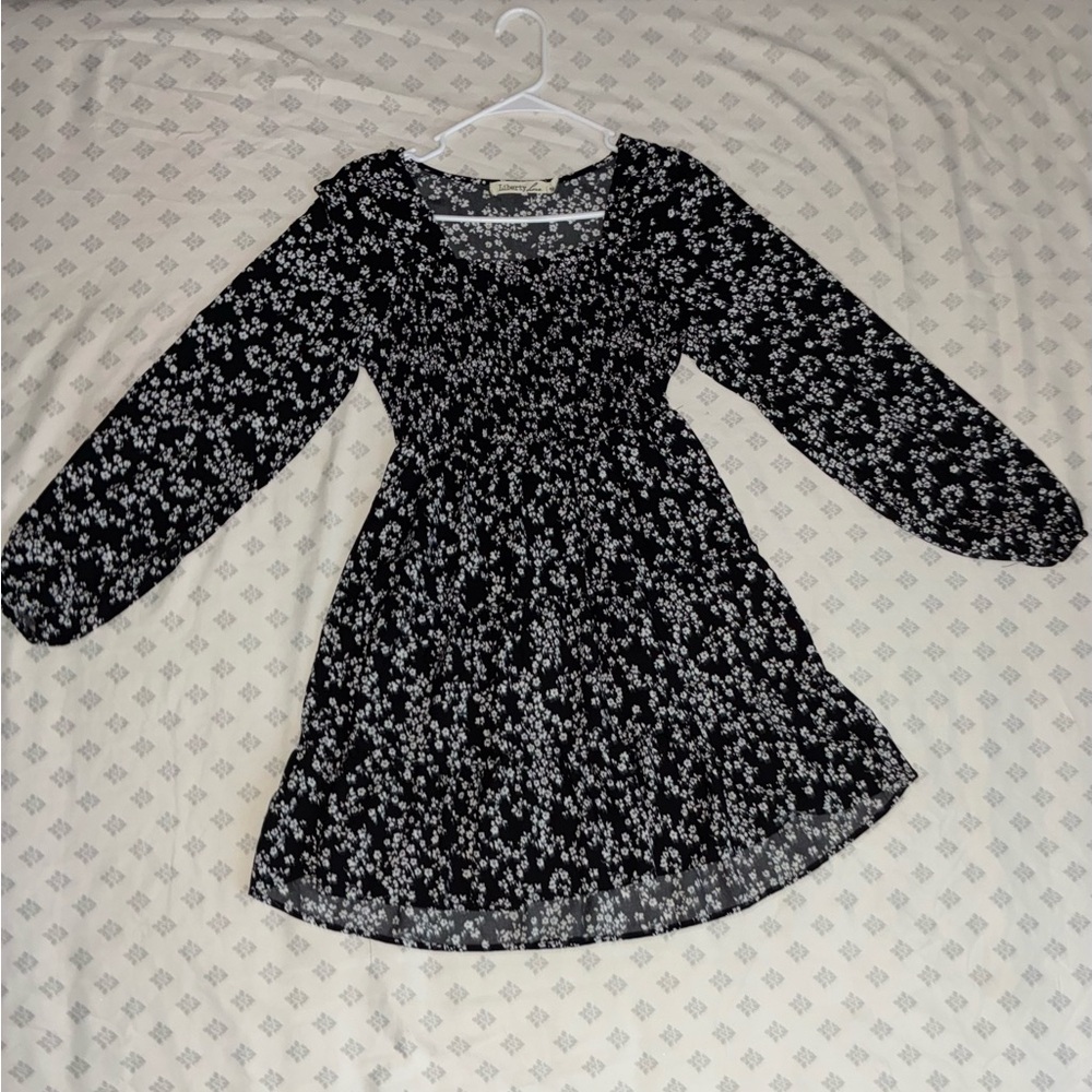 Liberty Love Black and White Floral Dress